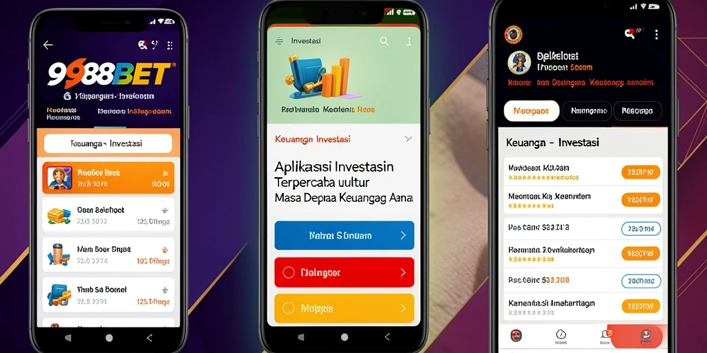 Antarmuka pengguna 988BET yang modern dan fungsional.