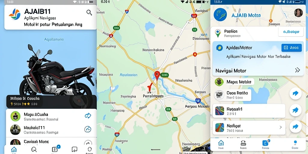 Antarmuka pengguna AJAIB11 yang intuitif untuk navigasi motor.